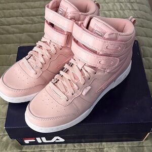Fila Women's Pink High-Top Sneakers 8.5 NIB